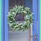 Eucalyptus Wreath 22" Large Artificial Greenery Outdoor/Indoor Wreath Spring/Summer Wreath Green Wreaths for Front Door Porch Window Wall Hanging Decor All Year Round Wreath(Green)